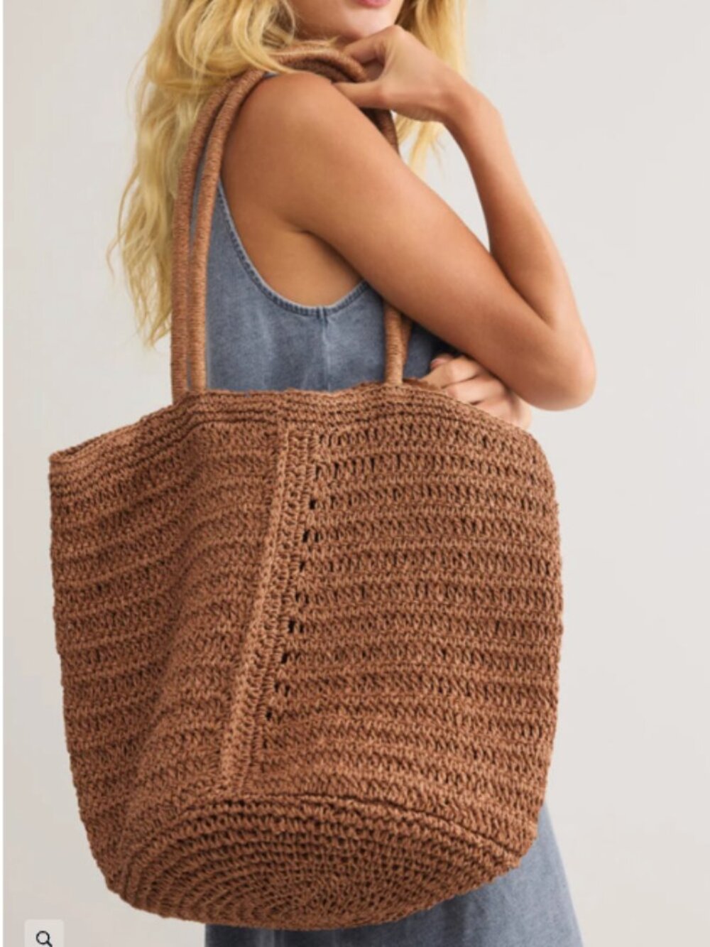 NWT Z Supply Las Lomas Straw Bag - Tobacco Color